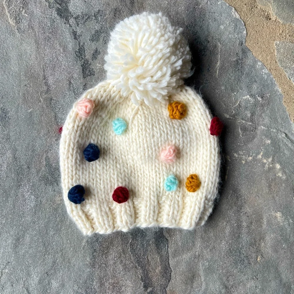 New🌟 Anthropologie-Percy Pommed Kids Hat-The Blueberry Hill